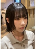 【稲川】ボブウルフ×ブルーブラック!