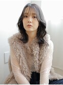 【tetote三宮】黒髪 小顔ミディアムレイヤー