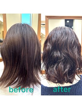 フェリア(feliah) 髪質改善コテ巻き風ボブパーマ