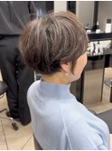 40代50代60代白髪マッシュショートボブ大人美人くびれ髪質改善