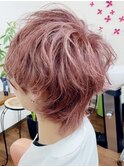 メンズカット/ウルフカット/パーマ/カラー