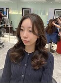 コテ巻きパーマ韓国パーマロングパーマデジタルパーマ韓国ヘア