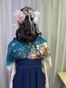 【卒業式丸ごとパック】袴一式レンタル(小物付き)＋着付け＋ヘアセット
