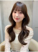 ■ミニウルフレイヤーカット顔周り前髪韓国ミディアムロング5