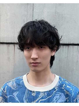 グランシャス(Grancious) men's 韓国ヘア シャドウパーマ マッシュウルフ