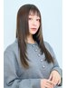 27 【極上サラ艶ストレート】カット+縮毛矯正+髪質改善Tr　￥24,880