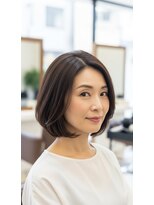 ココカラーアンドカット マルナカ福富店(CoCo Color&Cut)&nbsp;ワンカラー/前下がり/ボブ/60代