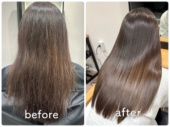 モアナ ルア バイ ヘッドライト 平塚店(Moana Lua by HEADLIGHT)の写真/【ダメージレス縮毛矯正】や【髪質改善ストレート】が大好評◎こだわりメニューでお悩み改善&女子力UP♪