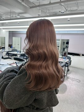 ペレ 渋谷(PELE) イメチェン/ピンクベージュ/アンブレラカラー/前髪/渋谷