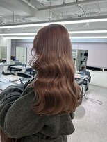 ペレ 渋谷(PELE) イメチェン/ピンクベージュ/アンブレラカラー/前髪/渋谷