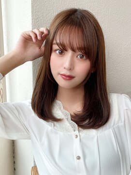アフロート 錦糸町(AFLOAT) イメチェン/前髪/ミディアムレイヤー/グレージュブラウン