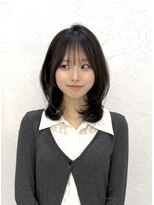 アナ ラーナ(Anna Lanna)&nbsp;ミディアムハッシュカット ワンカールパーマ 韓国ヘア
