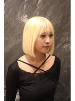 アンブル リュクス 池袋(amble luxe)&nbsp;ホワイトブロンドミニボブ