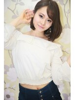 テテクルー(tete et clou) クールだけど可愛い 薄目バングのボブ