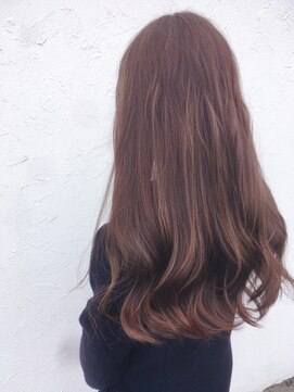 ロンド(Le rond) オレンジベージュのロングレイヤースタイル