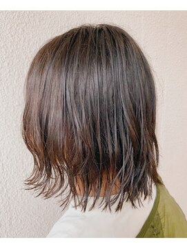 ビグディーサロン 武庫川(BIGOUDI salon) ブラウンベージュ外ハネボブ