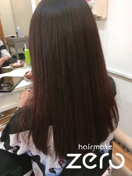 ヘアメイクゼロ 坂戸駅前店(hairmake zero) ケラスターゼ　カクテルトリートメント　チェリーレッド