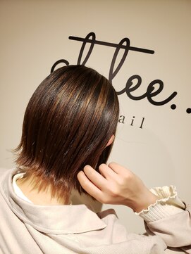 アットティー 金沢文庫(at tee...) ぱつっとボブ×ハイライトカラー【金沢文庫】