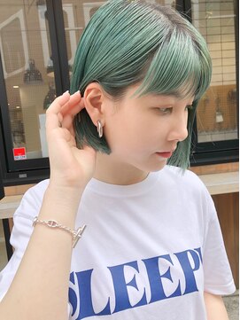 パーク(PAAQ) 【田中智大】グリーンカラーボブ