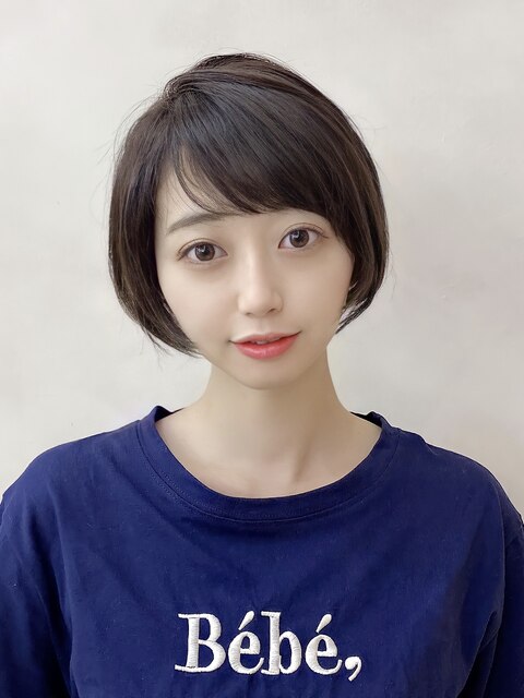 【金沢】丸顔カバー　20代　大人かわいい　小顔　ショートボブ