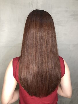 ジーナ 船橋(Zina) オトナ女子ツヤ髪アッシュカラーふんわりミディシースルーバング