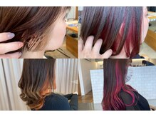 ロージーバイフーガヘアー 元住吉店(Rosy by FUGAhair)の雰囲気（インナーカラーやイヤリングカラー、ハイライトも似合わせます◎）