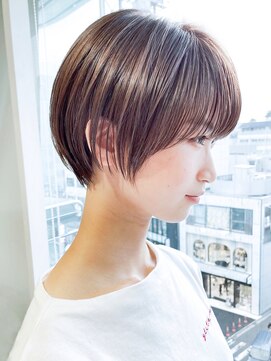 アイティーバイアルバム 松戸店(IT by ALBUM) ショートボブ_カーキグレージュマッシュショート_8705