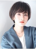 辺見えみりさん風クールな大人ショート