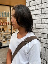 ハイプ(HYPE)&nbsp;【HYPE】90'sミディアム/センターパート/黒髪