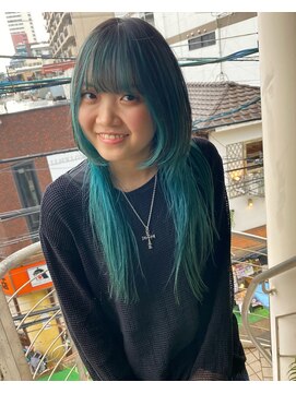 フィン(fin,) ayato/グレージュカラー/ボブウルフ/黒髪/ココアベージュ/パーマ