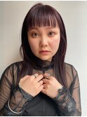 ストレート × オン眉