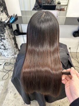 ココ 本八幡(KOKO) 【美髪縮毛矯正】#黒髪#小顔#オリーブグレー#ココアベージュ