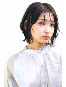 ヘアーアンドメイク エイダ(hair&make eida) デザインカラーオリーブベージュウェットヘア【神保町】