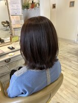 フゥカ 売市店(fuka)&nbsp;ラベンダーアッシュカラー×外ハネボブカット