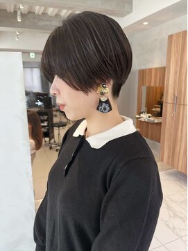 ガリカ 大名(Gallica) 【森千晶】地毛風カラー/透明感グレージュ/ 小顔ラインショート