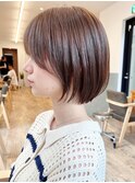 Say.岩井　丸みショートボブ×アッシュベージュ×透明感カラー