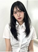 韓国/レイヤーカット/黒髪/ロング/似合わせレイヤー