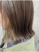 20代30代40代大人可愛い艶感グレージュインナカラーボブ