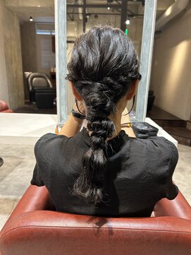 アンサム 下北沢店(UNSOME) お呼ばれアップアレンジ 編みおろし