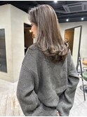 30代40代必見 たっぷりハイライト グレージュ 白髪ぼかし 西田