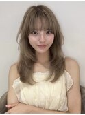くびレイヤーエモージュケアカラー似合わせカットシアブラウン
