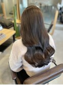 チョコレートブラウン×くびれ巻きスタイル