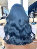 ブルーブラック　ツヤカラー　韓国風