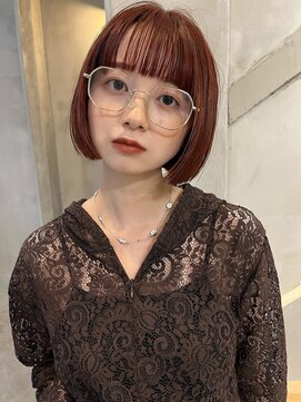 ムース(mmm) ミニボブ　　オレンジブラウン