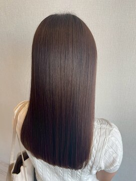 コルテ 倉敷西阿知店(CoRte.) 上品ロング/愛されストレート/ヘアエステ/暗めブラウン/韓国ヘア