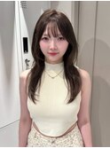 レイヤーカット/ミディアムレイヤー/ハッシュカット/顔周り