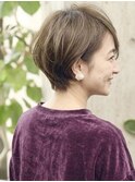 ひし形ショートボブ/ショートヘア/30代/40代/50代/表参道