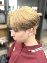 オーバルバイアピッシュ(OVARL by apish)&nbsp;メンズカットブリーチデザインカラーエンドカラー