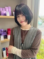 ルトワフクロマチ(Lutowa Fukuromachi) ダークパープル/ナチュラルショート/ミルクブラウン/夏/袋町