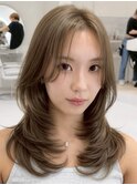 ブリーチハイライト髪質改善ダブルカラーレイヤーカット